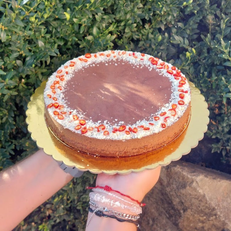 Pikantní čokoládový dort s chilli papričkami, nepečený
