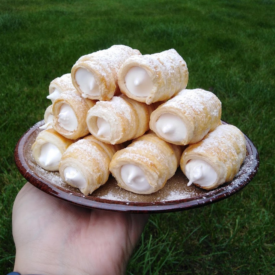 Kremrole z listového těsta